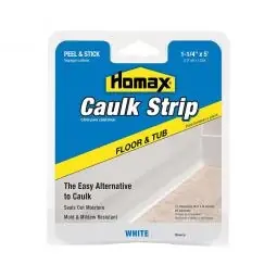 Deal True Value 34030 5-Ft. White Tub & Floor Caulkstrip
