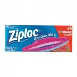 Certified TRUE VALUE 00330 Ziploc Storage Bags, Qt., 24-Ct.