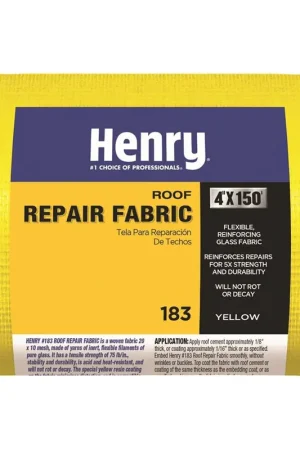 TRUE VALUE HE183195 Henry Glass Fabric, Yellow Fiberglass, 4-In. x 150-Ft. Roll Discount