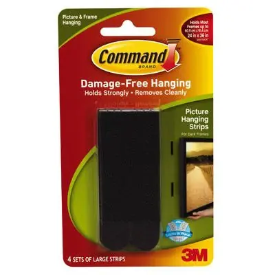 Direct From Factory True Value 17206BLK Command Large Picture Hanger Black