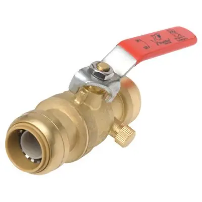 Top Pick TRUE VALUE 22304-0000LF SharkBite Ball Valve With Drain 1/2-In.
