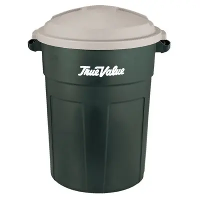 True Value 2894TVEGRN Evergreen Trash Can 32-Gal. Affordable