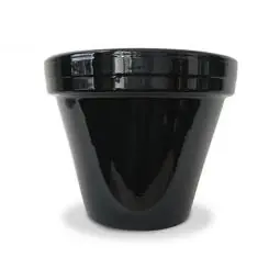 TRUE VALUE PCS-6-BL 6.5 BLK CERA PLANTER In Demand