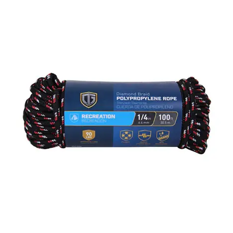 Budget True Value 643561 TG 1/4X100DIA POLY ROPE