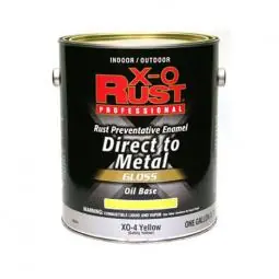 TRUE VALUE XO4-GL X-O Rust Rust Preventative Enamel Paint Safety Yellow Oil-Base 1-Gal. Luxury
