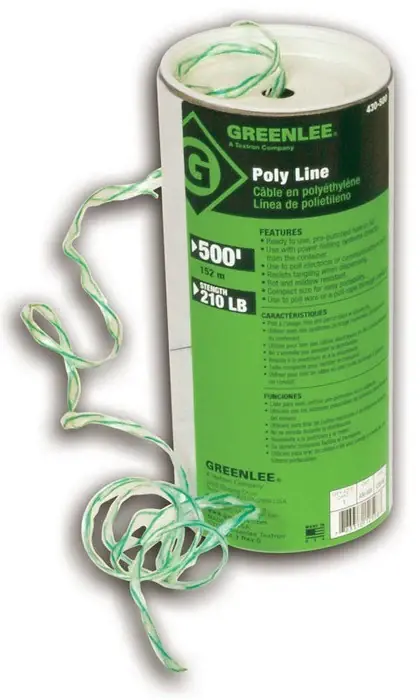 Greenlee 430-500 Green Tracer Polyfiber Spiral Wrap Fishing System Poly Line 210lb Markdown