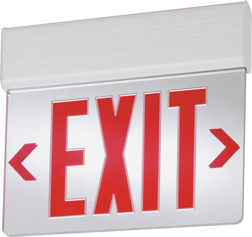 Lithonia Lighting EDG1RMRELM6 Surface Mount LED Edge-Lit Exit Sign, 120-277V Brand New